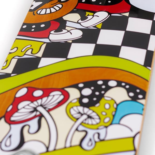 Enuff Meltworld Complete Skateboard Confused Print