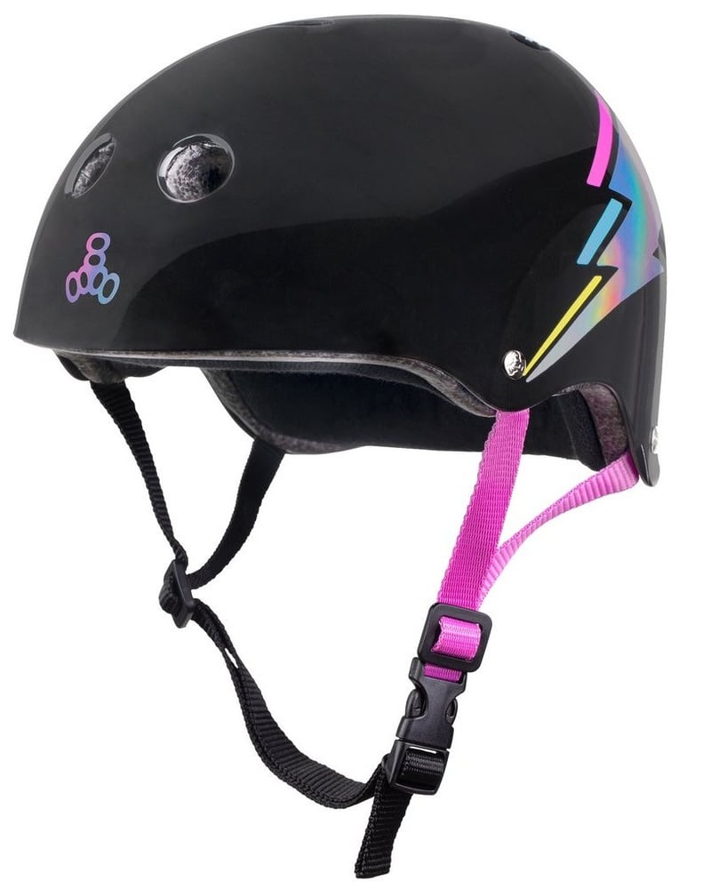 Triple Eight The Certified Sweatsaver Hologram Helm XS/S Zwart