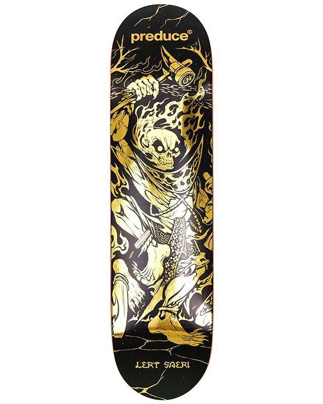 Preduce x Montemith Lert Saeri Foil 8.0″ Skateboard Deck Rood