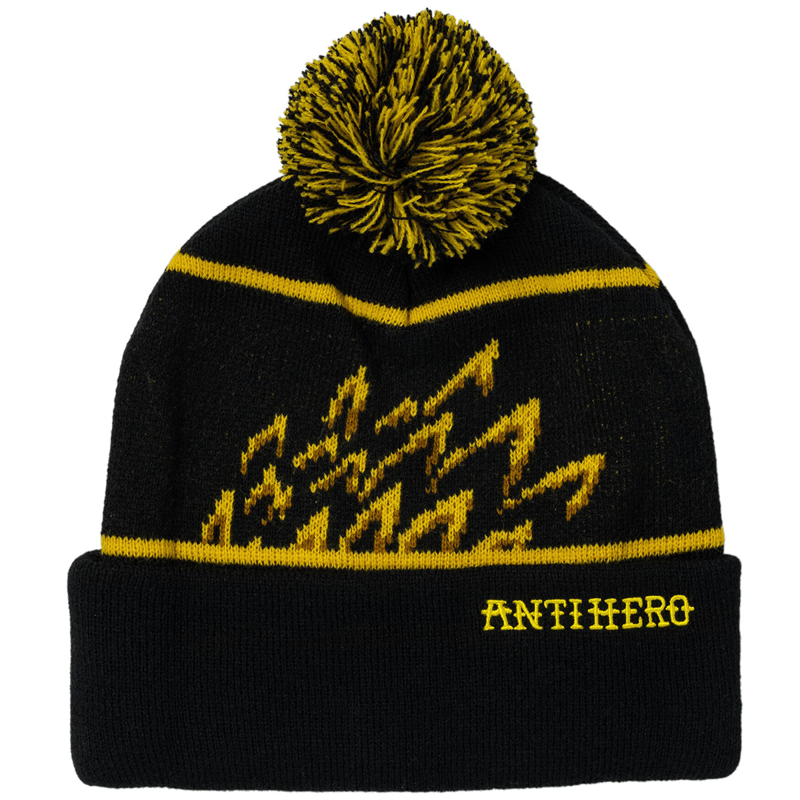 Anti Hero Eagle Pom Pom Beanie Zwart