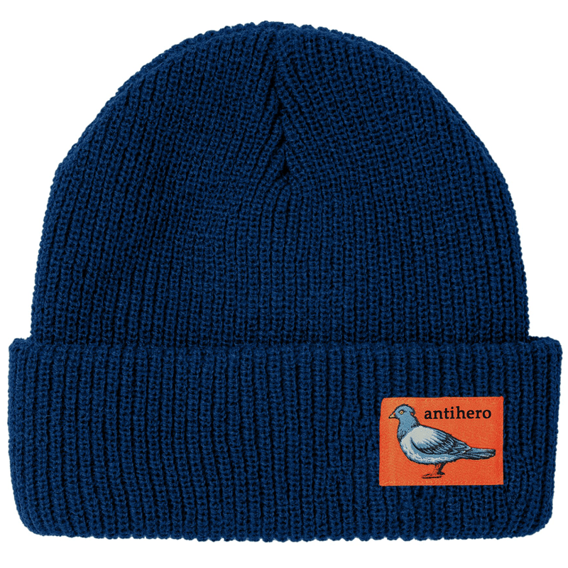 Anti Hero Lil Pigeon Label Cuff  Beanie Oranje