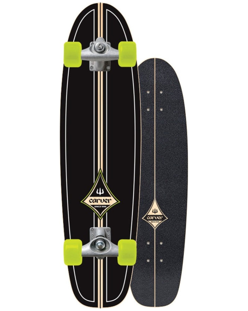 Carver - Surfrider Black/Green C5 29" - Surfskate Complete