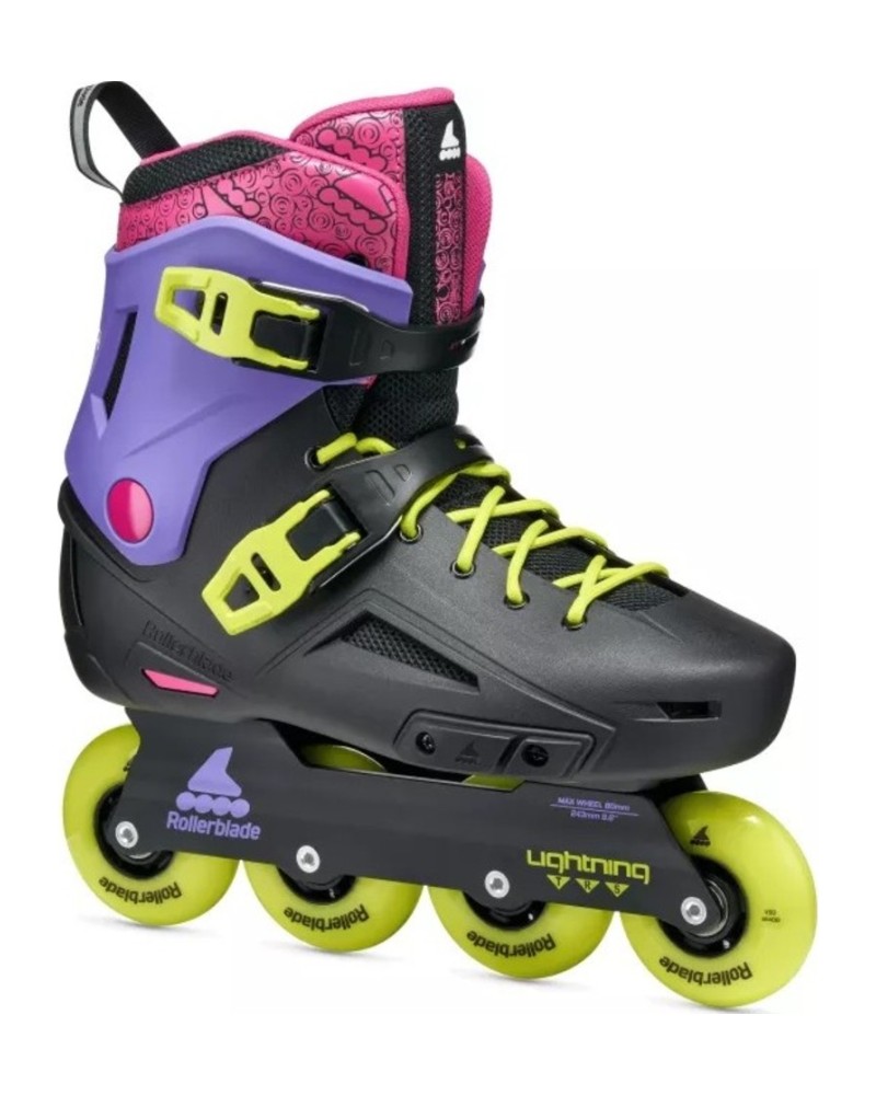 Rollerblade - Lightning TRS Black/Purple/Pink - Freeskates - 36.5/37