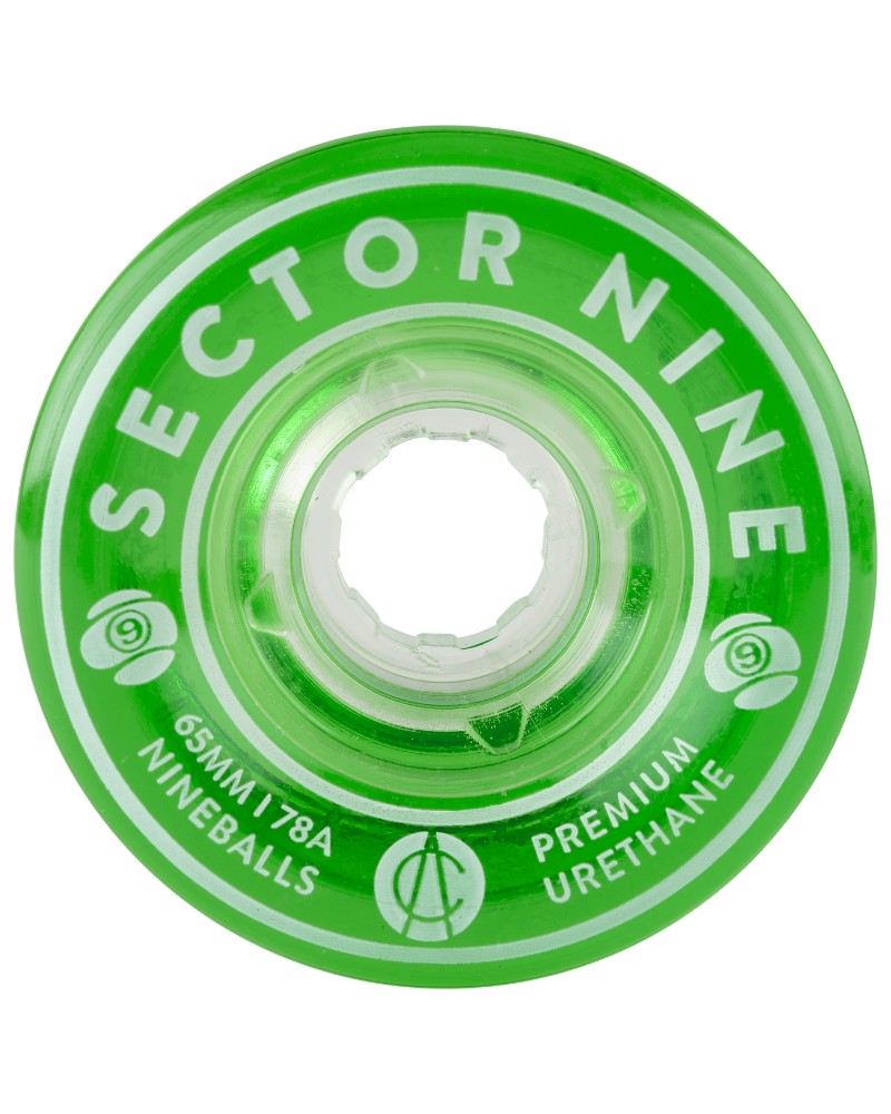 Sector 9 - Nineballs Groen 65mm 78A - Longboard Wielen