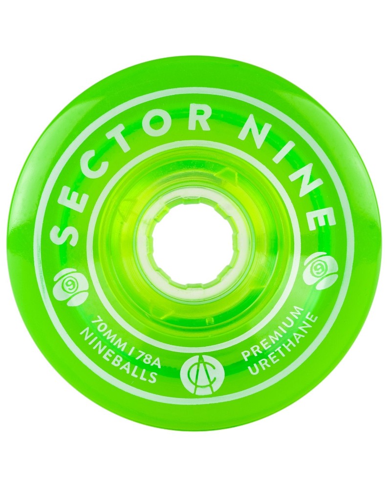 Sector 9 - Nineballs Groen 70mm 78A - Longboard Wielen