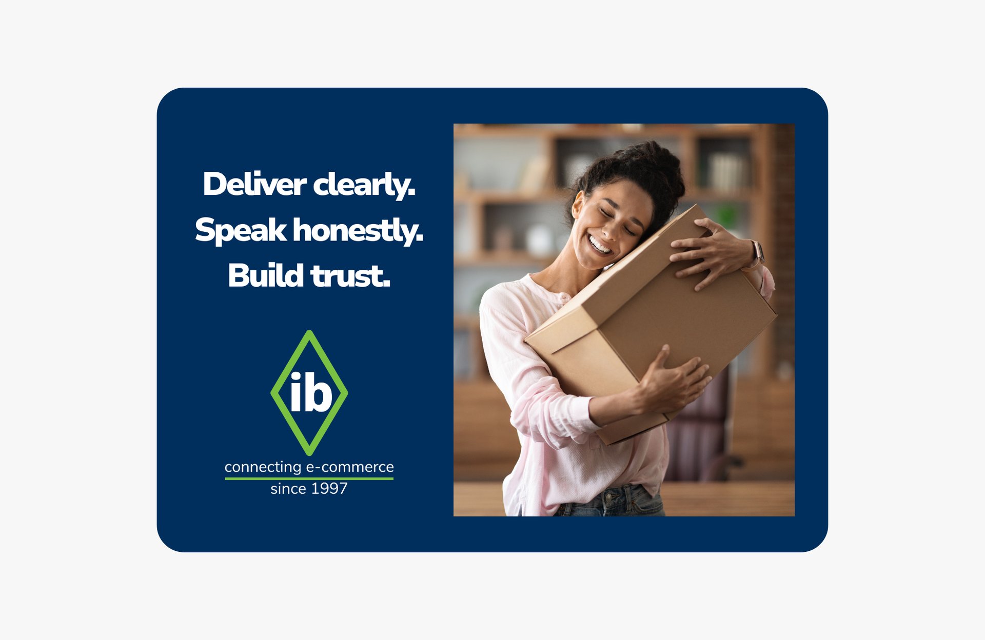 Clear communication and trust in parcel shipping and e-commerce delivery