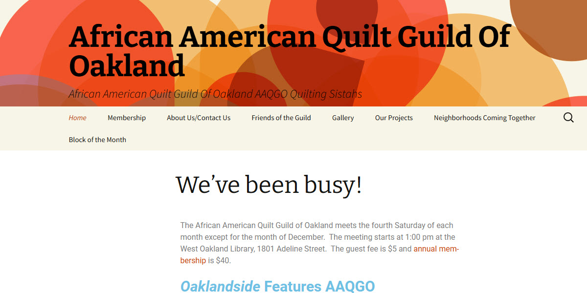 African American Quilt Guild of Oakland