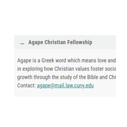 Agape Christian Fellowship at CUNY