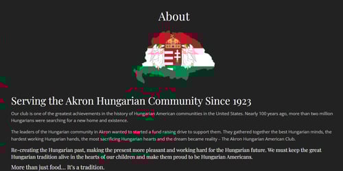 Akron Hungarian-American Club -  industry in Akron OH