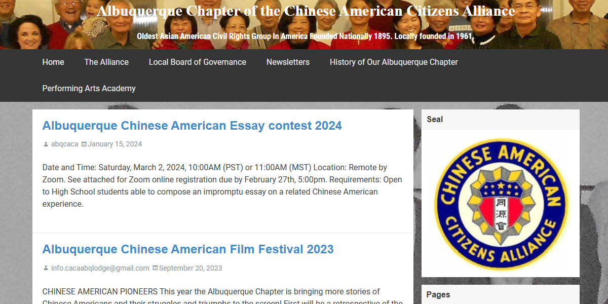 Albuquerque Chapter of the Chinese American Citizens Alliance -  industry in Albuquerque NM