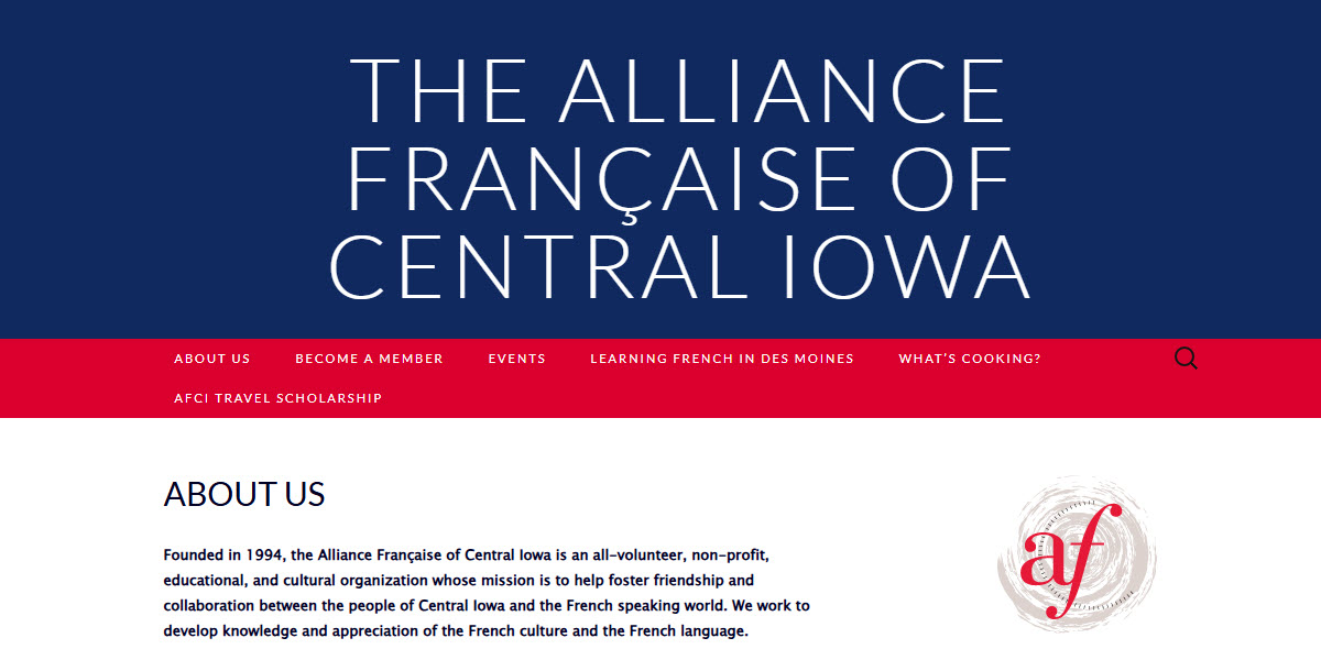 Alliance Francaise de Central Iowa -  industry in Des Moines IA