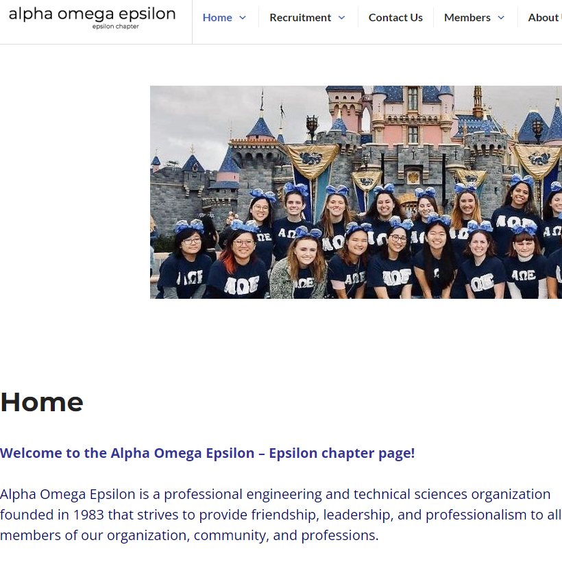 Alpha Omega Epsilon, Epsilon Chapter