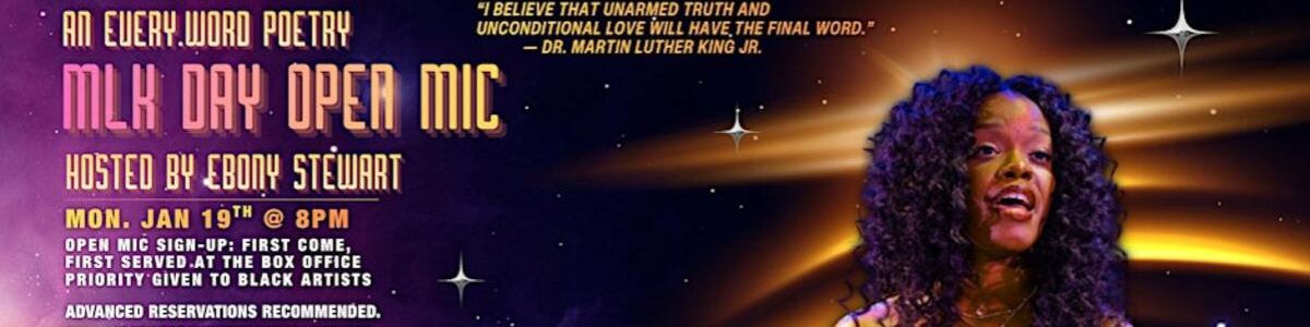 An Every.Word Poetry MLK Day Open Mic | Hosted by Ebony Stewart -  industry in Austin TX