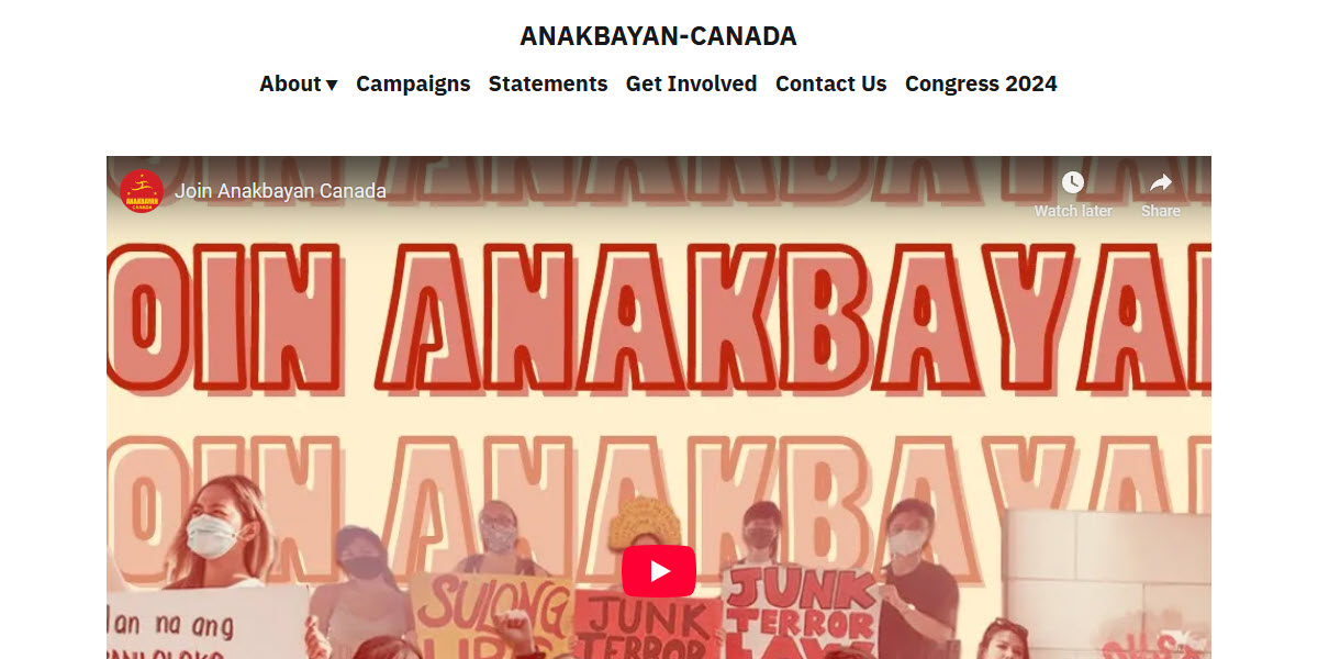 Anakbayan Canada -  industry in  AB