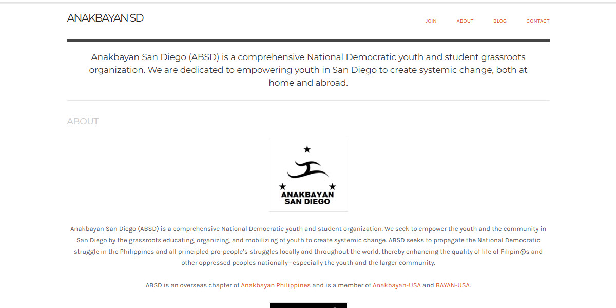 Anakbayan San Diego -  industry in San Diego CA