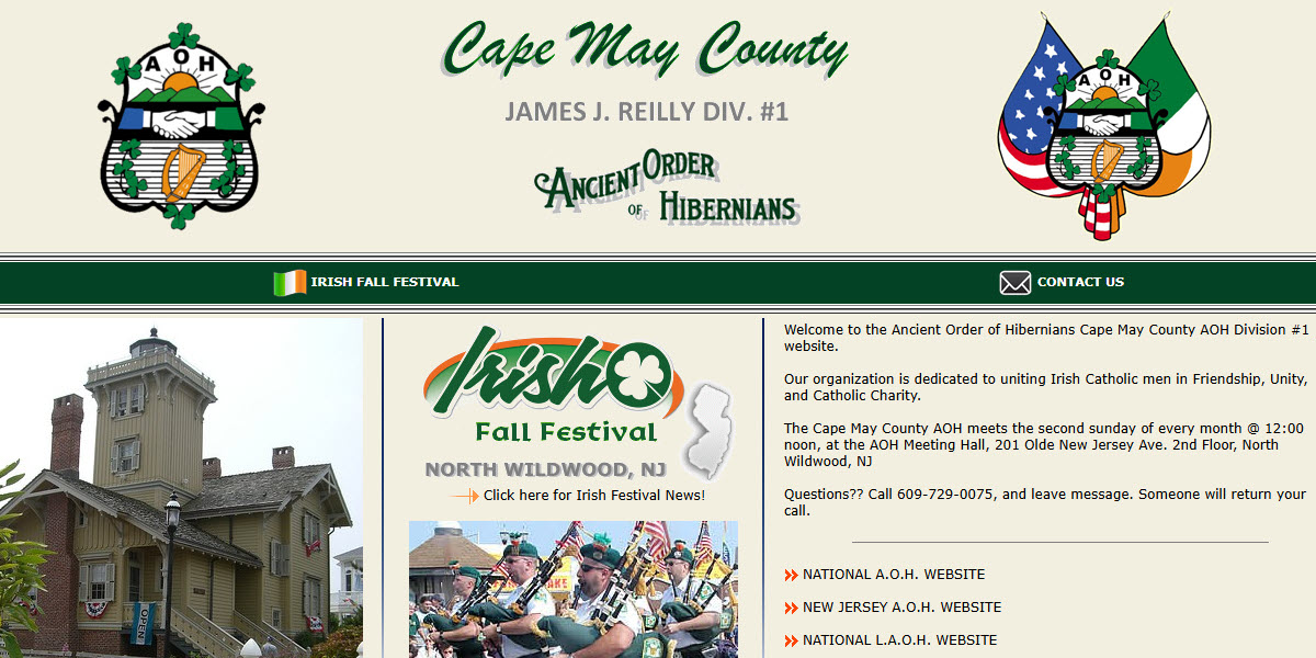Ancient Order of Hibernians Cape May County -  industry in North Wildwood NJ