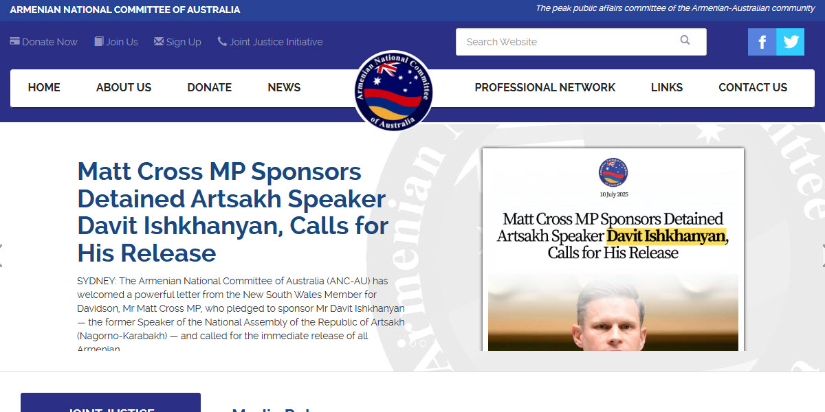 Armenian National Committee of Australia -  industry in Willoughby AU-NSW