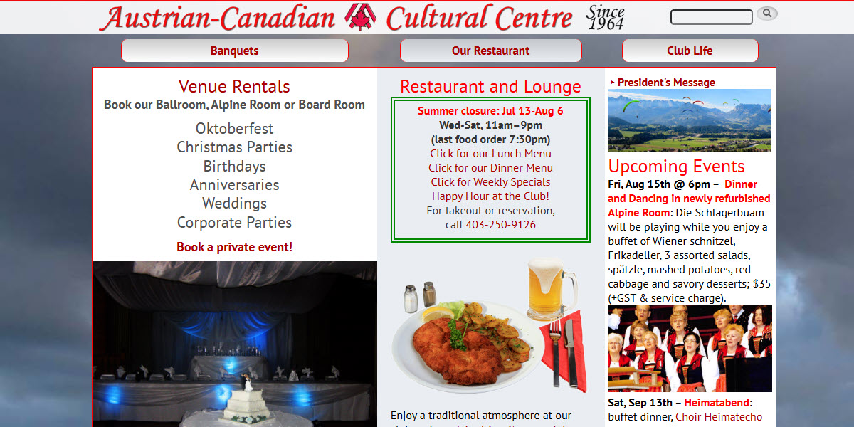 Austrian-Canadian Cultural Centre -  industry in Calgary AB