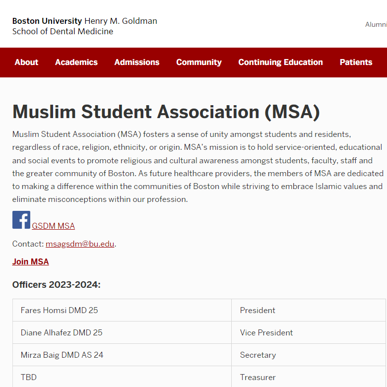 BU Muslim Student Association