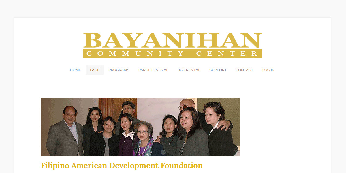 Bayanihan Community Center (Filipino American Development Foundation) -  industry in San Francisco CA