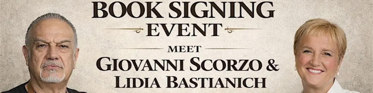 Book Signing with Chef Giovanni Scorzo & Lidia Bastianich at Andreoli's -  industry in Scottsdale AZ