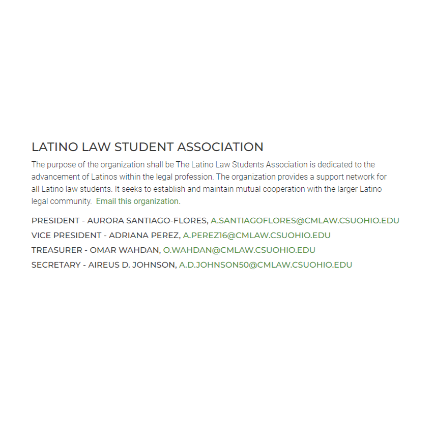 CSU Law Latino Law Students Association