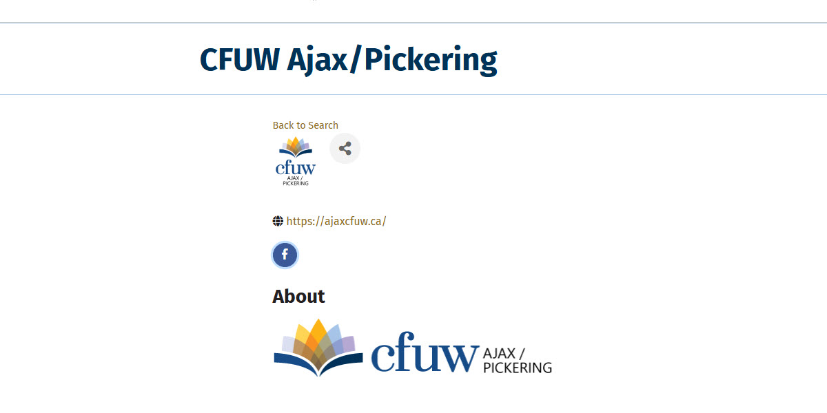 Canadian Federation of University Women Ajax-Pickering cover image