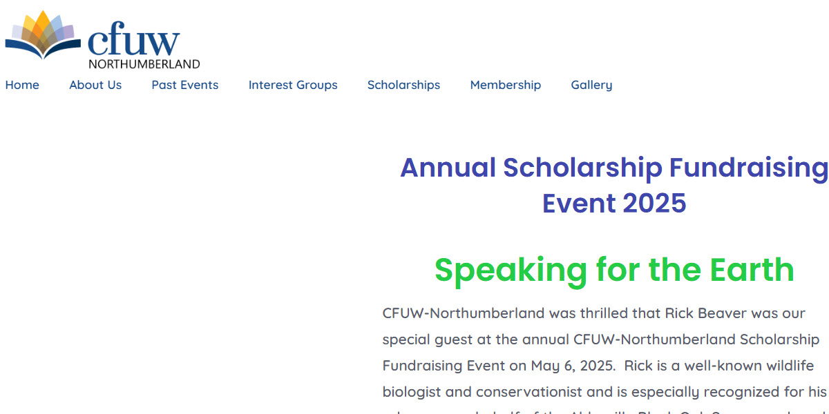 Canadian Federation of University Women Northumberland cover image