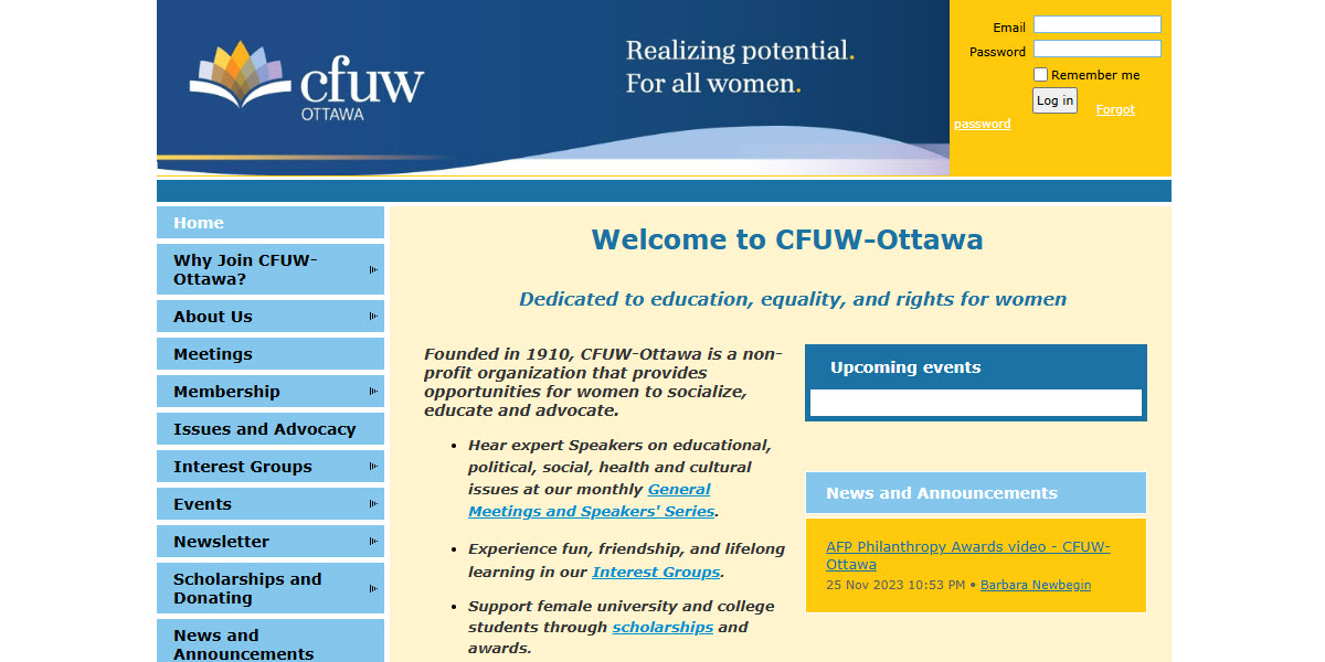 Canadian Federation of University Women-Ottawa -  industry in Ottawa ON