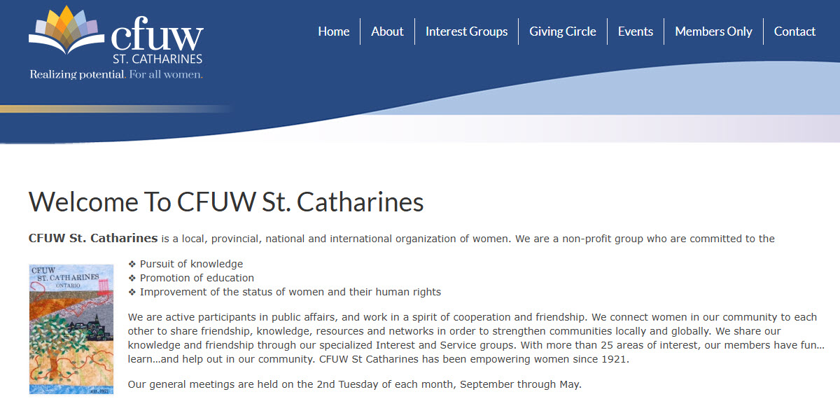 Canadian Federation of University Women St. Catharines cover image