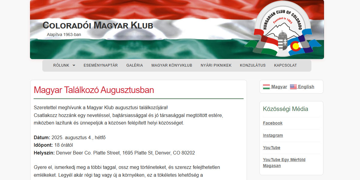 Colorado Hungarian Club -  industry in Denver CO
