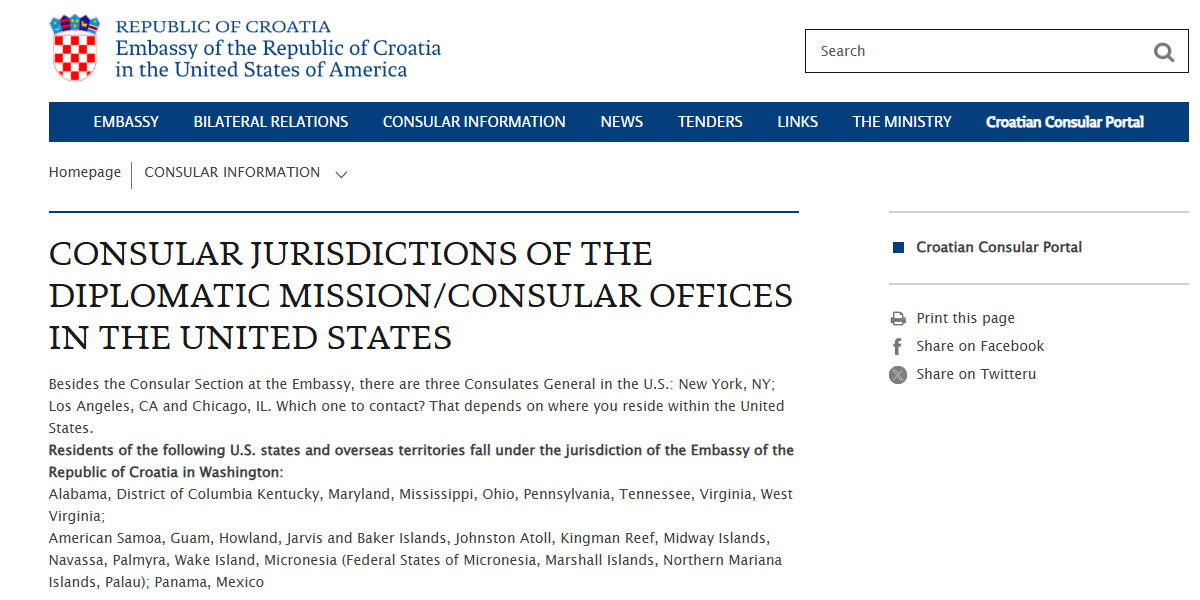 Consulate of the Republic of Croatia in New Orleans -  industry in New Orleans LA
