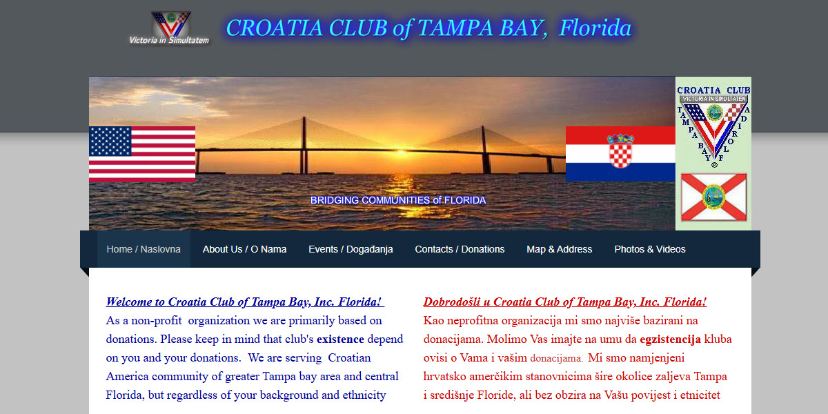 Croatia Club of Tampa Bay, Inc. Florida cover image
