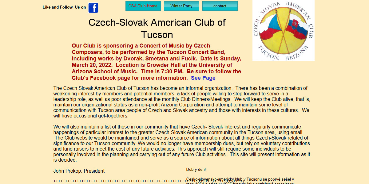 Czech Slovak American Club of Tucson