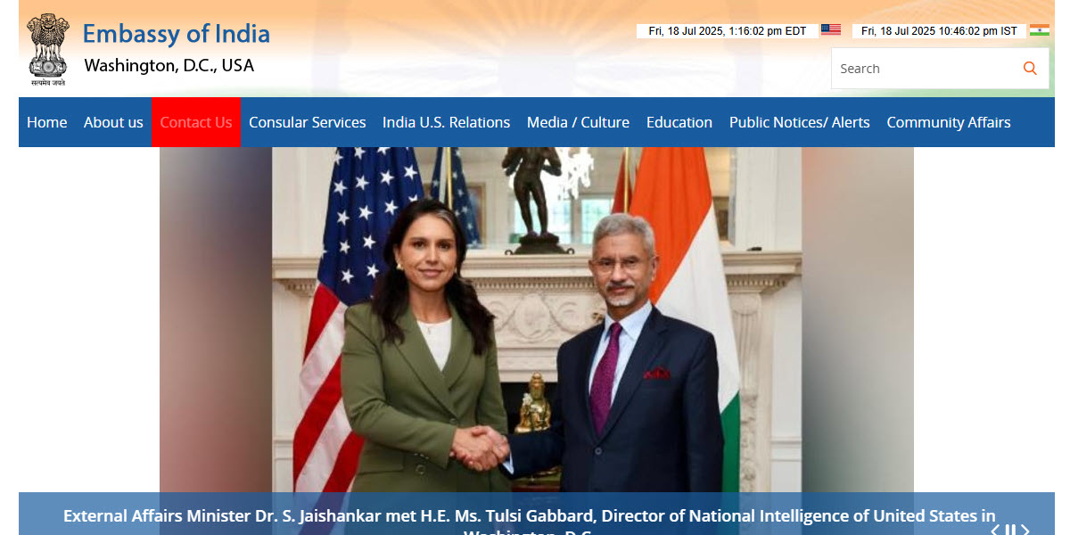 Embassy of India, Washington, D.C., USA -  industry in Washington DC