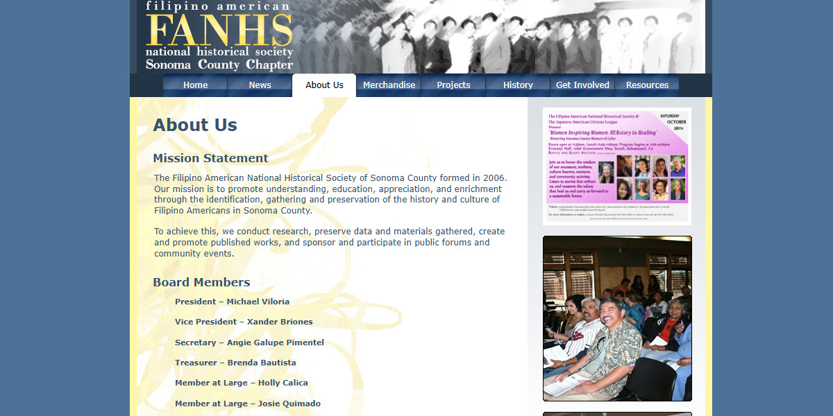 Filipino American National Historical Society Sonoma County Chapter -  industry in Sonoma CA