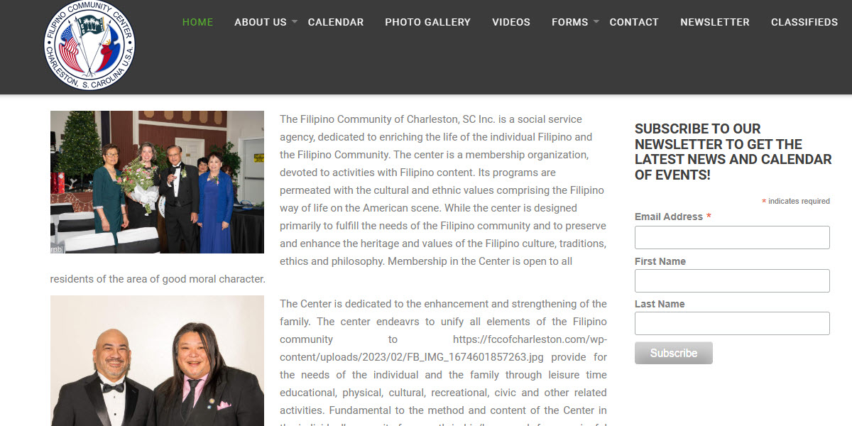 Filipino Community Center of Charleston South Carolina USA -  industry in North Charleston SC