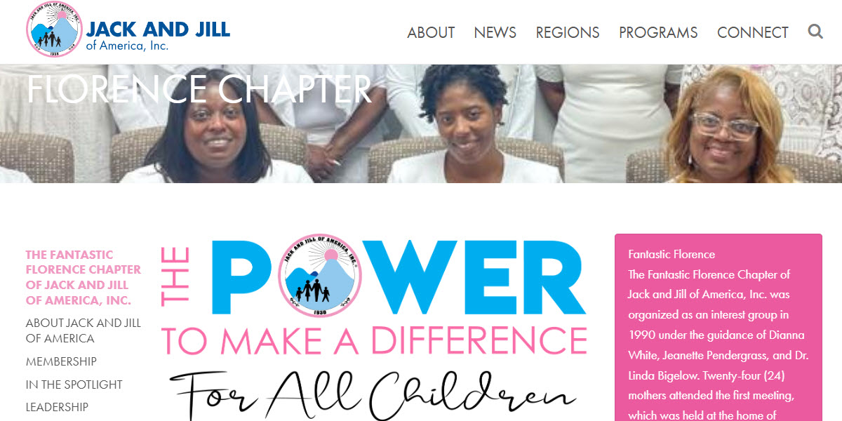 Florence Chapter of Jack and Jill of America, Inc. cover image