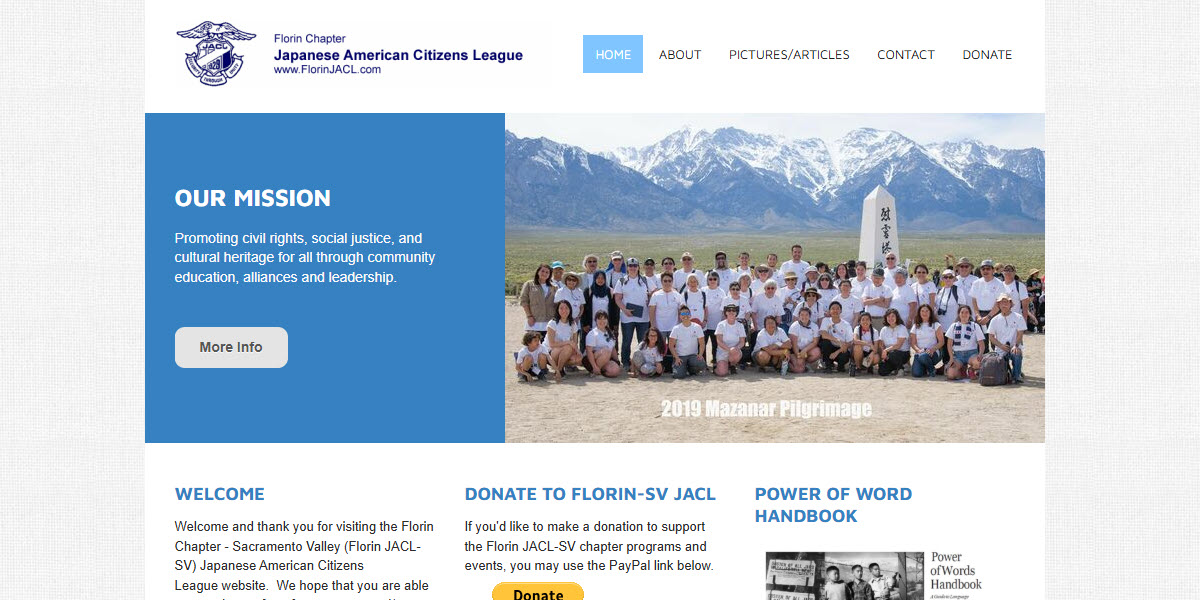 Florin Chapter Japanese American Citizens League Sacramento Valley