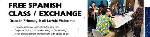 Free Spanish Class / Exchange – Drop-In Friendly & All Levels Welcome -  industry in Farmers Branch TX