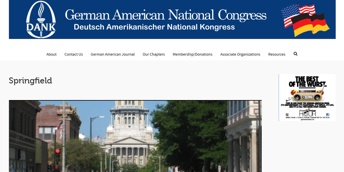 German American National Congress Springfield