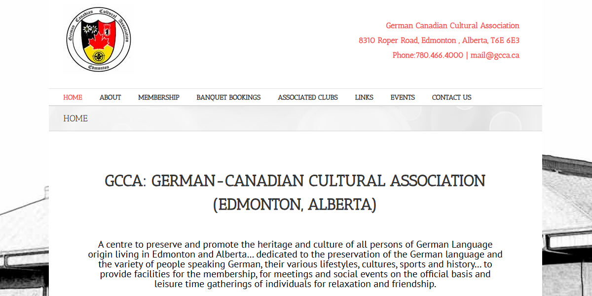 German Canadian Cultural Association of Edmonton -  industry in Edmonton AB