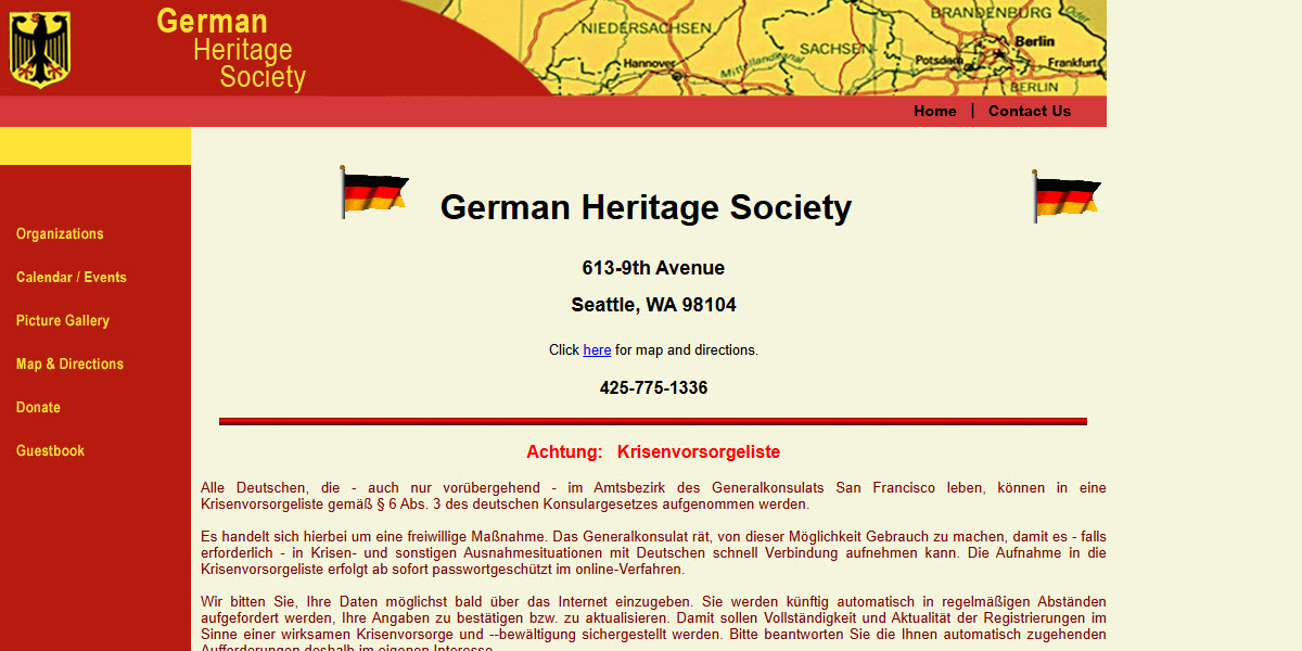 German Heritage Society -  industry in Seattle WA
