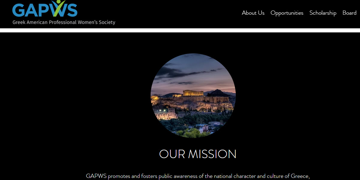 Greek American Professional Women's Society -  industry in Menlo Park CA