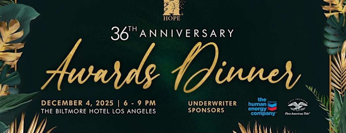 HOPE's 36th Anniversary Awards Dinner -  industry in Los Angeles CA