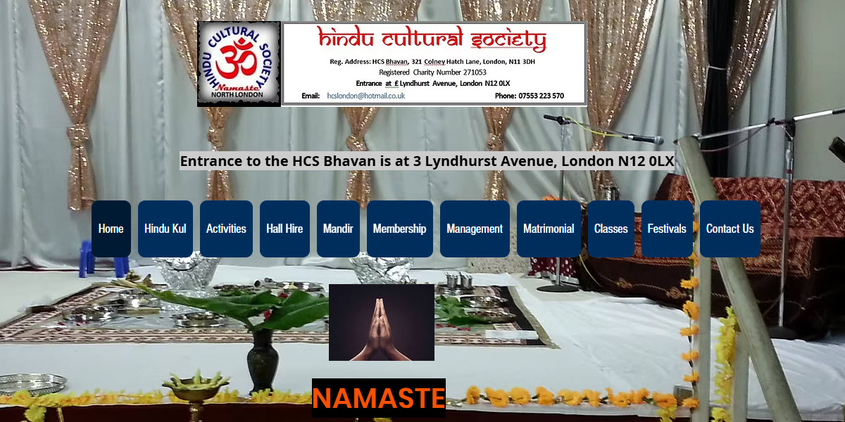 Hindu Cultural Society, North London -  industry in London GB-LND
