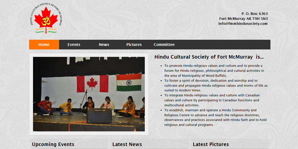 Hindu Cultural Society of Fort McMurray -  industry in Fort McMurray AB