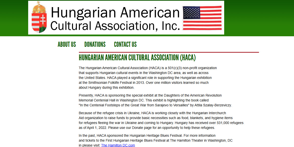 Hungarian American Cultural Association -  industry in North Potomac MD