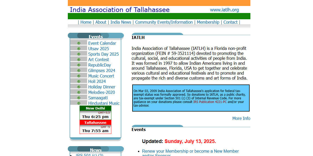 India Association of Tallahassee -  industry in Tallahassee FL