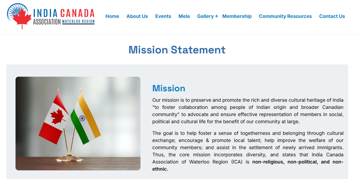 India Canada Association Waterloo Region -  industry in Kitchener ON